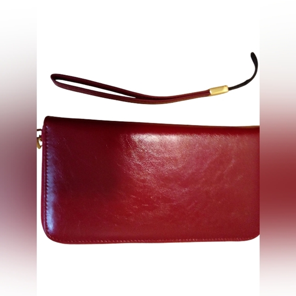 Andoilt Women’s Leather Zip Around Wristlet RFID Blocking Inside Zippered Pocket - Picture 2 of 10